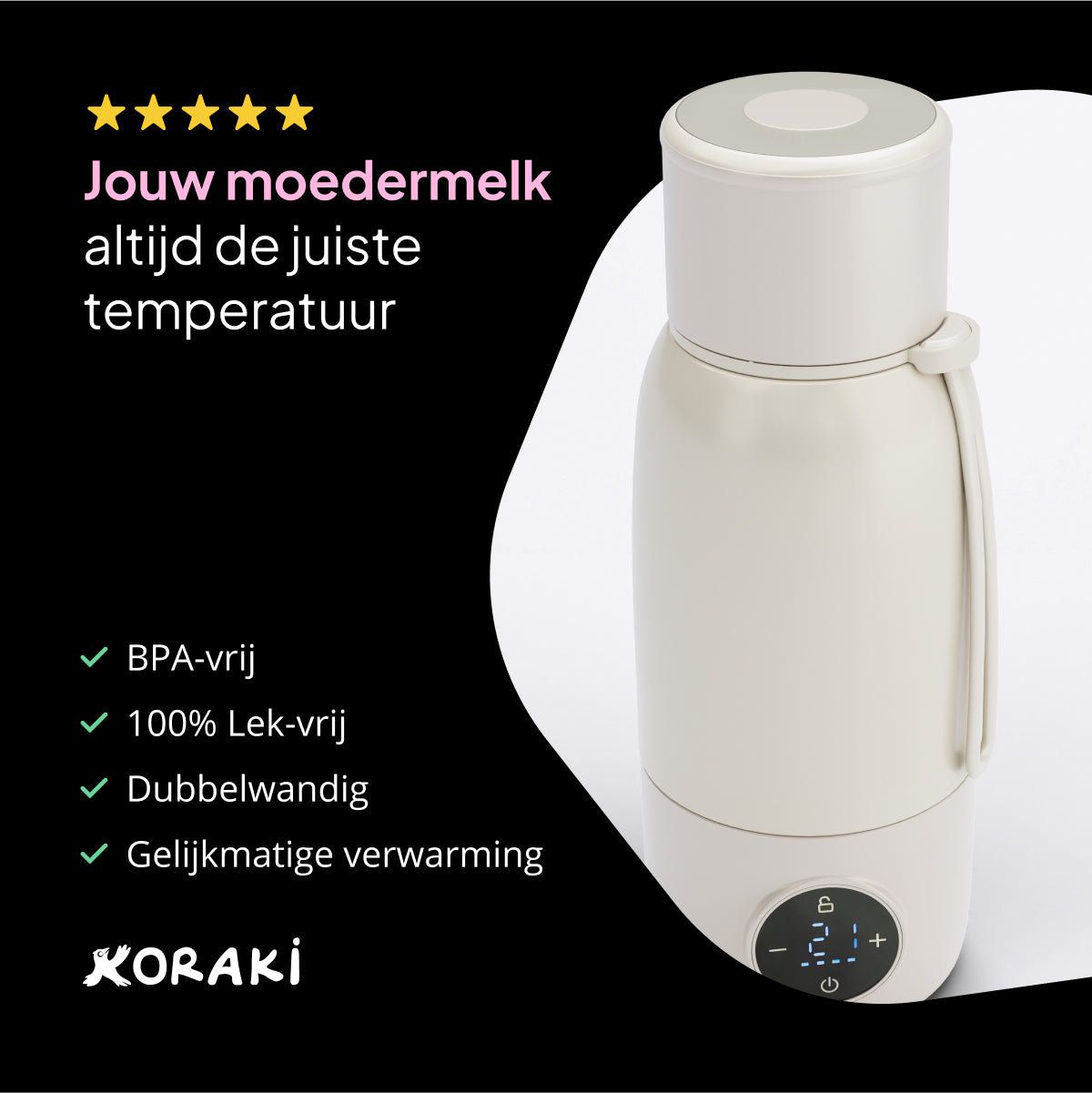Koraki® Thermosfles Flessenwarmer