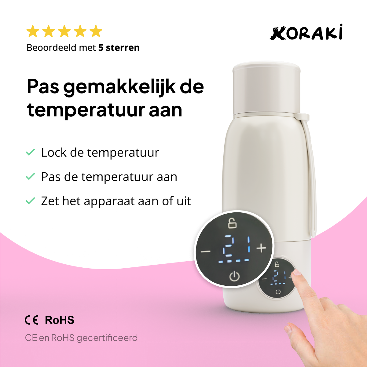 Koraki® Thermosfles Flessenwarmer